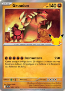 Carte Pokémon Groudon 082/128 Rare 30ᵉ Anniversaire