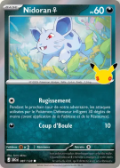 Carte Pokémon Nidoran ♀ 087/128 Commune 30ᵉ Anniversaire