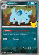 Carte Pokémon Nidorina 088/128 Commune 30ᵉ Anniversaire