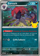 Carte Pokémon Zoroark 096/128 Commune 30ᵉ Anniversaire