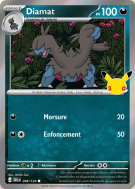 Carte Pokémon Diamat 098/128 Commune 30ᵉ Anniversaire