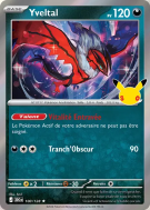 Carte Pokémon Yveltal 100/128 Rare 30ᵉ Anniversaire