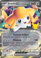 Carte Pokémon Jirachi ex 102/128 Double Rare 30ᵉ Anniversaire