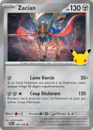 Carte Pokémon Zacian 106/128 Rare 30ᵉ Anniversaire