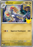 Carte Pokémon Ékaïser 112/128 Commune 30ᵉ Anniversaire