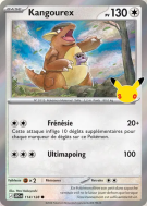 Carte Pokémon Kangourex 114/128 Commune 30ᵉ Anniversaire