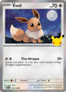 Carte Pokémon Évoli 118/128 Commune 30ᵉ Anniversaire