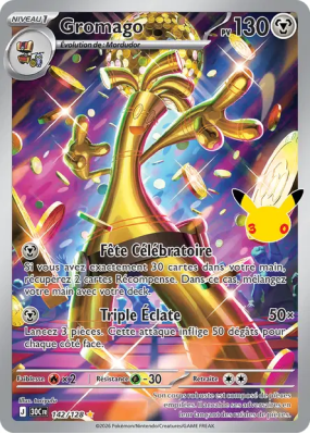 Carte Pokémon Gromago 142/128 Illustration Rare 30ᵉ Anniversaire