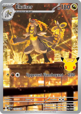 Carte Pokémon Ékaïser 143/128 Illustration Rare 30ᵉ Anniversaire