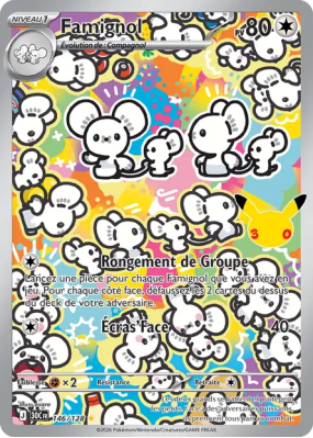Carte Pokémon Famignol 146/128 Illustration Rare 30ᵉ Anniversaire