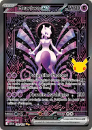 Carte Pokémon Mewtwo ex 151/128 Illustration Spéciale Rare 30ᵉ Anniversaire