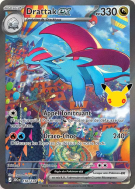 Carte Pokémon Drattak ex 156/128 Illustration Spéciale Rare 30ᵉ Anniversaire