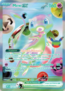 Carte Pokémon Mew ex 158/128 Futuriste Rare 30ᵉ Anniversaire