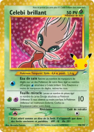 Carte Pokémon Celebi Brillant 106/105 Secrète 30ᵉ Anniversaire