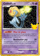 Carte Pokémon Créhelf 43/146 Secrète 30ᵉ Anniversaire
