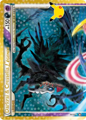 Carte Pokémon Darkrai & Cresselia Légende 99/102 Secrète 30ᵉ Anniversaire