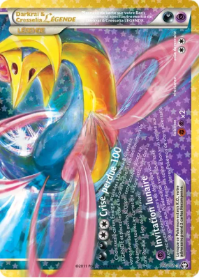 Carte Pokémon Darkrai & Cresselia Légende 100/102 Secrète 30ᵉ Anniversaire