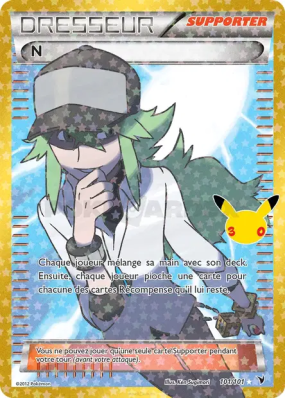 Carte Pokémon N 101/101 Secrète 30ᵉ Anniversaire