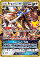 Carte Pokémon Solgaleo-GX 89/149 Secrète 30ᵉ Anniversaire