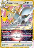 Carte Pokémon Arceus-VSTAR 123/172 Secrète 30ᵉ Anniversaire