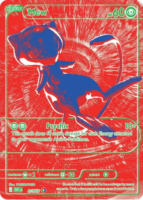 Carte Pokémon Mew R/RGB RGB 30ᵉ Anniversaire