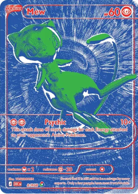 Carte Pokémon Mew B/RGB RGB 30ᵉ Anniversaire