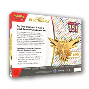 Coffret Pokémon EV3.5 Électhor-EX - Écarlate et Violet 151