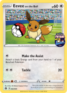 Carte Pokémon Eevee on the Ball 002/005 Aucune Pokémon Futsal (JCC)