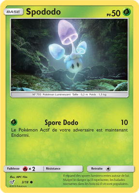 Carte Pokémon Spododo 3/18 Commune Détective Pikachu (JCC)