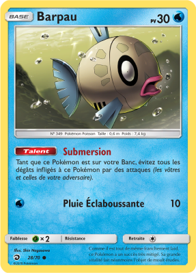 Carte Pokémon Barpau 28/70 Commune Majesté des Dragons