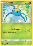 Carte Pokémon Arakdo 7/149 Commune Soleil et Lune (JCC)