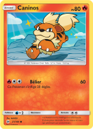 Carte Pokémon Caninos 21/149 Commune Soleil et Lune (JCC)