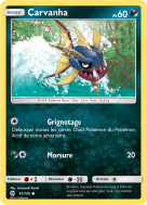 Carte Pokémon Carvanha 81/149 Commune Soleil et Lune (JCC)