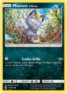 Carte Pokémon Miaouss d'Alola 78/149 Commune Soleil et Lune (JCC)