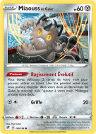 Carte Pokémon Miaouss de Galar 126/192 Commune Clash des Rebelles