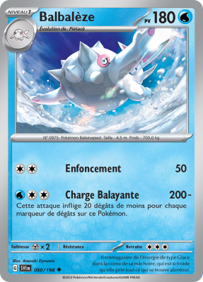 Carte Pokémon Balbalèze 060/198 Peu commune Écarlate et Violet (JCC)