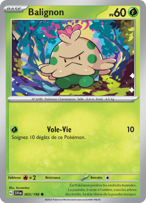 Carte Pokémon Balignon 003/198 Commune Écarlate et Violet (JCC)