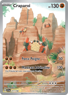 Carte Pokémon Craparoi 217/198 AR Écarlate et Violet (JCC)