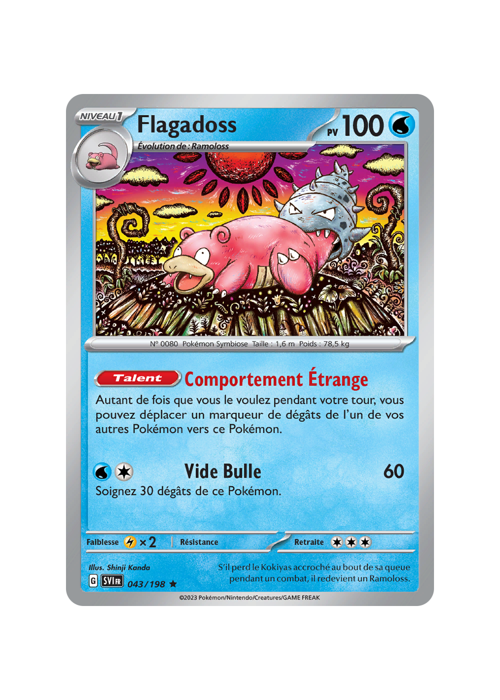 T - Flagadoss Holo Reverse - EX Forces Cachées - 13/115 - Carte Pokémon FR
