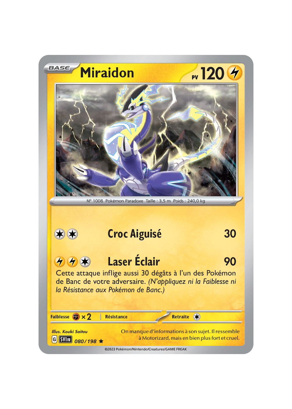 Miraidon - Écarlate et Violet 1 - EV01 - Cartes Pokémon