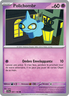 Carte Pokémon Polichombr 087/198 Commune Écarlate et Violet (JCC)
