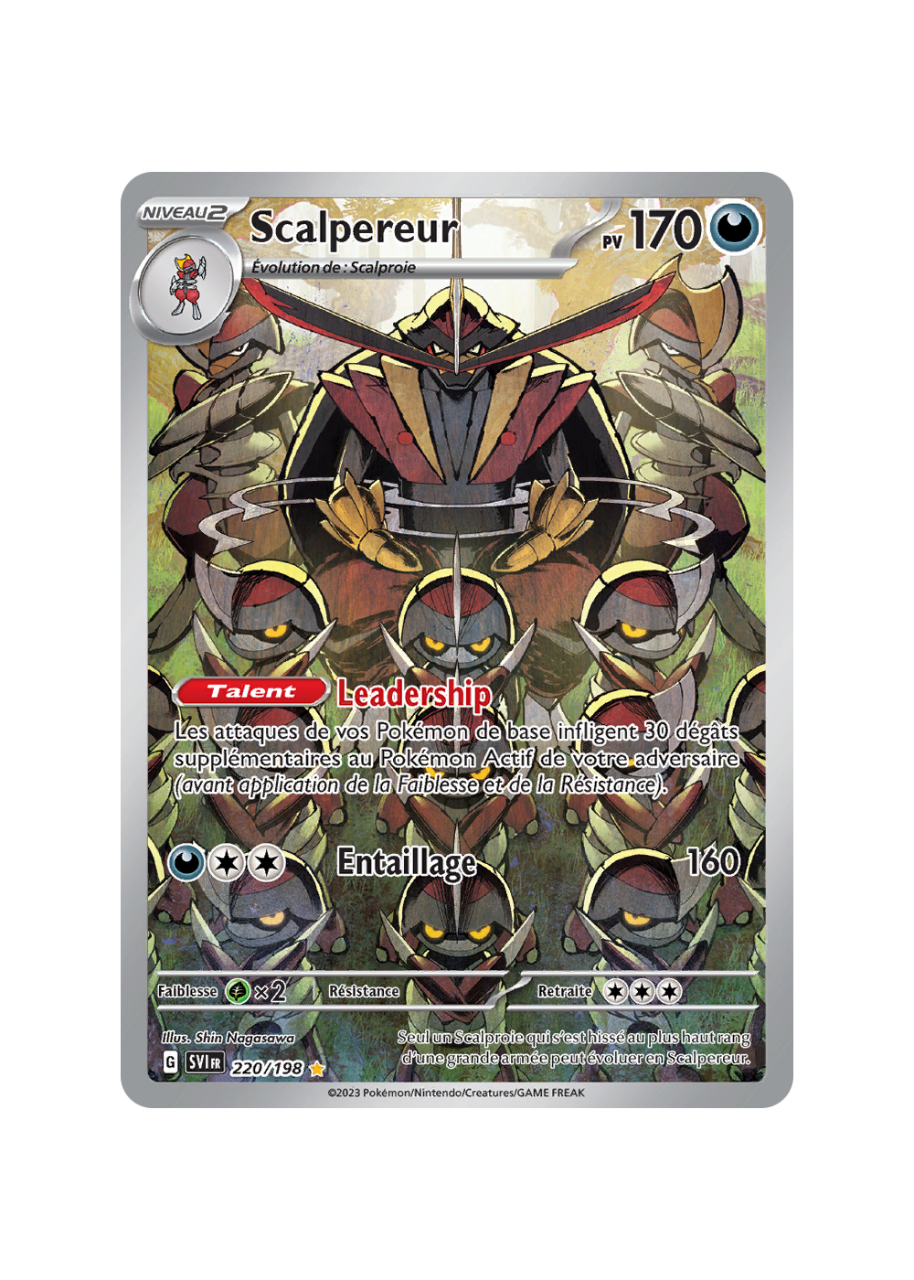 Carte Pokémon Full Art Scalpereur SVP 130 Promo Ecarlate & Violet FR