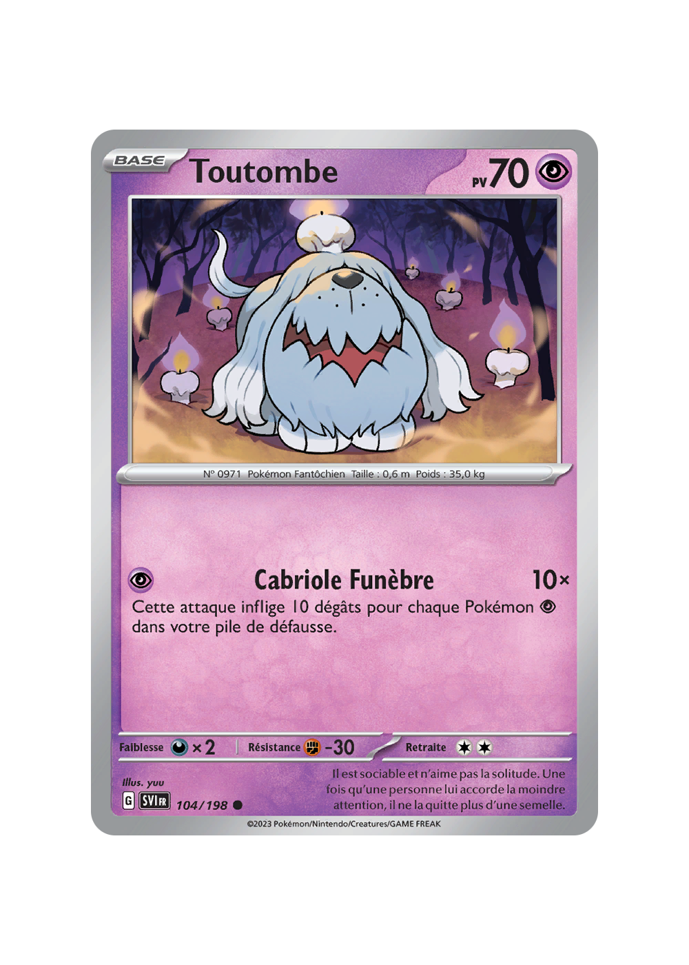 Toutombe Pv 80 070/142 - Carte Commune Reverse - Écarlate et Violet Couronne Stellaire Toutombe Pv 80 070/142 - Carte Commune Reverse - Écarlate et Violet Couronne Stellaire
