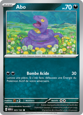 Carte Pokémon Abo 023/165 Commune 151