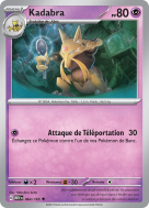 Carte Pokémon Kadabra 064/165 Peu commune 151