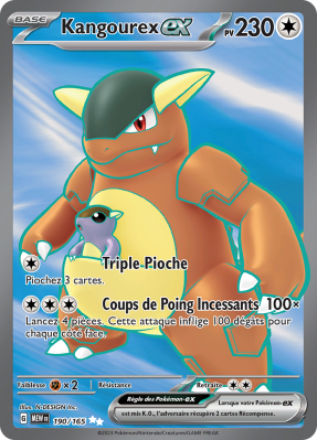 Carte Pokémon Kangourex-ex 190/165 Ultra Rare 151