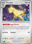 Carte Pokémon Persian 053/165 Peu commune 151