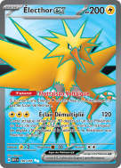 Carte Pokémon Électhor-ex 192/165 Ultra Rare 151