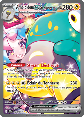 Carte Pokémon Ampibidou-ex de Mashynn 183/159 Alternative Aventures Ensemble