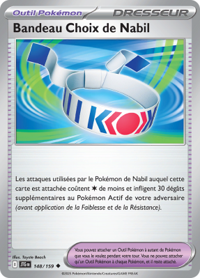 Carte Pokémon Bandeau Choix de Nabil 148/159 Peu commune Aventures Ensemble